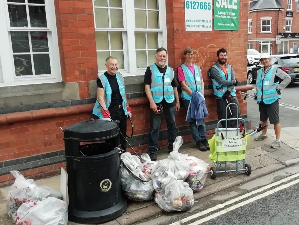 MessLong's tweet photo. 11 bags of litter removed from Bridge St up to Granville Ave.  These are really long roads and I think we might need more volunteers to adopt them so there's more help to those regularly cleaning them.  Please comment below if you can help to keep this part of Long Eaton clean. https://t.co/IPUW8pn59g