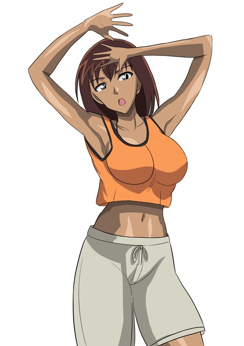 [R-18] 山口喜美子 #山口喜美子 #名探偵コナン #紺碧の棺 #褐色 https://t.co/3iTFunc7np 