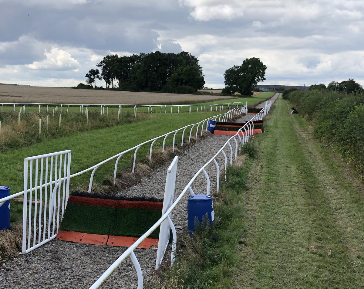 New @EasyfixEquine hurdles on our schooling strip! All ready for the winter season here at Overtown! #rglracing