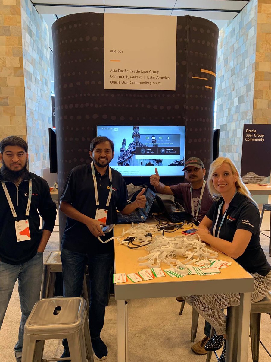 yvrk1973's tweet photo. @oracleace @AIOUG @oracleugs @groundbreakers @oracleopenworld 2019 in CA, USA #PhotosOracleACEs https://t.co/dYPaOfJWQ9