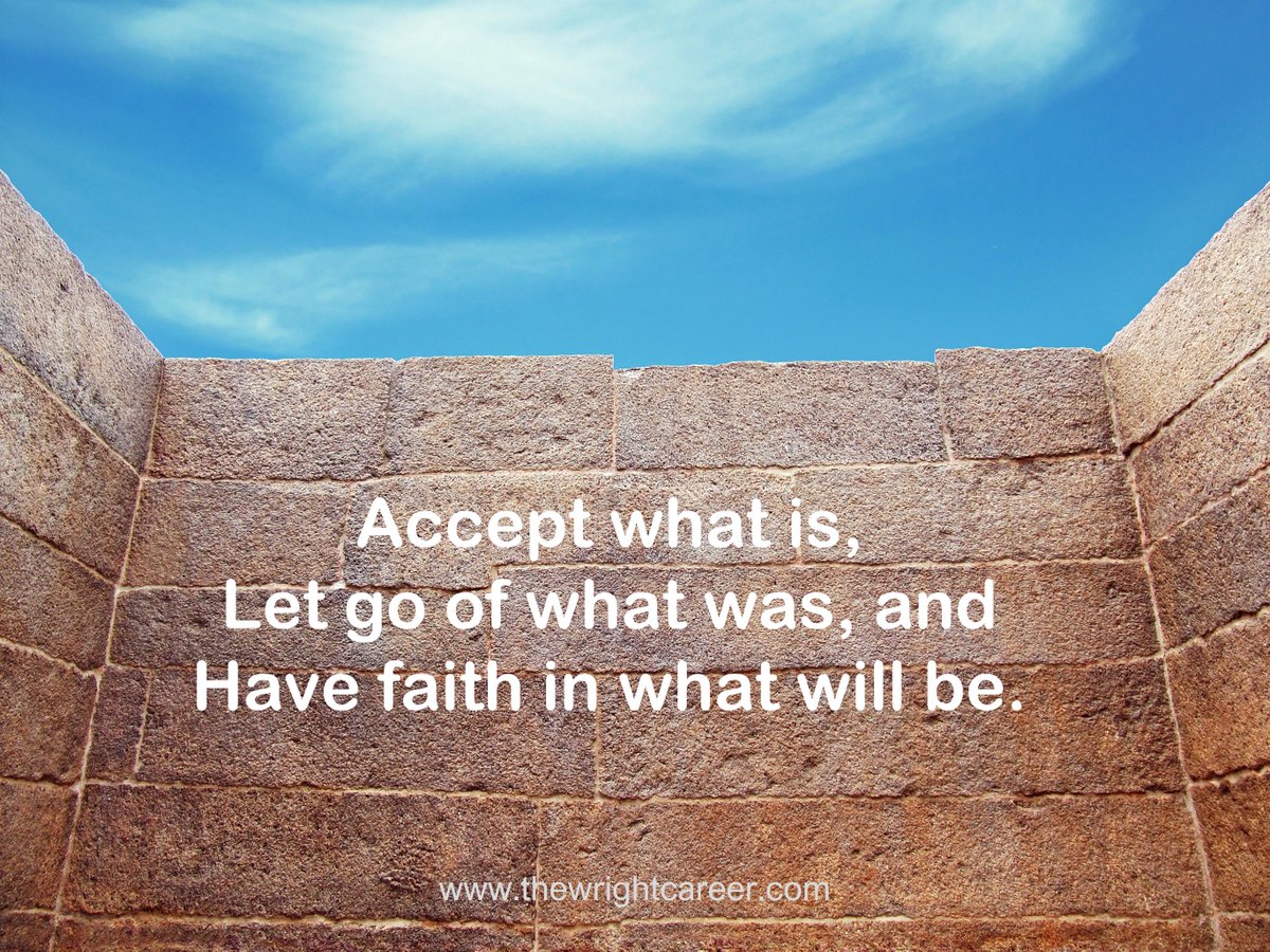 CareerTips2Go's tweet image. Accept what is,
Let go of what was, and
Have faith in what will be.

#MotivationalQuotes
#LetsGROWPro
#ThinkBigSundayWithMarsha 
3CareerTips2Go