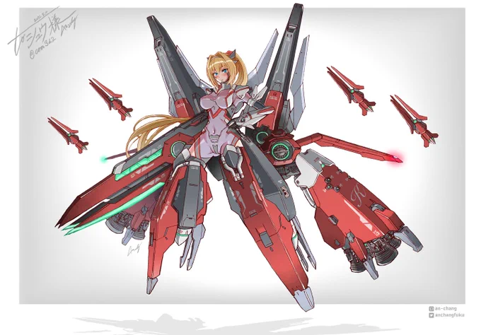 #ド直球に言いますがフォローしてください
版権からオリジナルまで、カッコ可愛いメカ娘を描きます💫 
