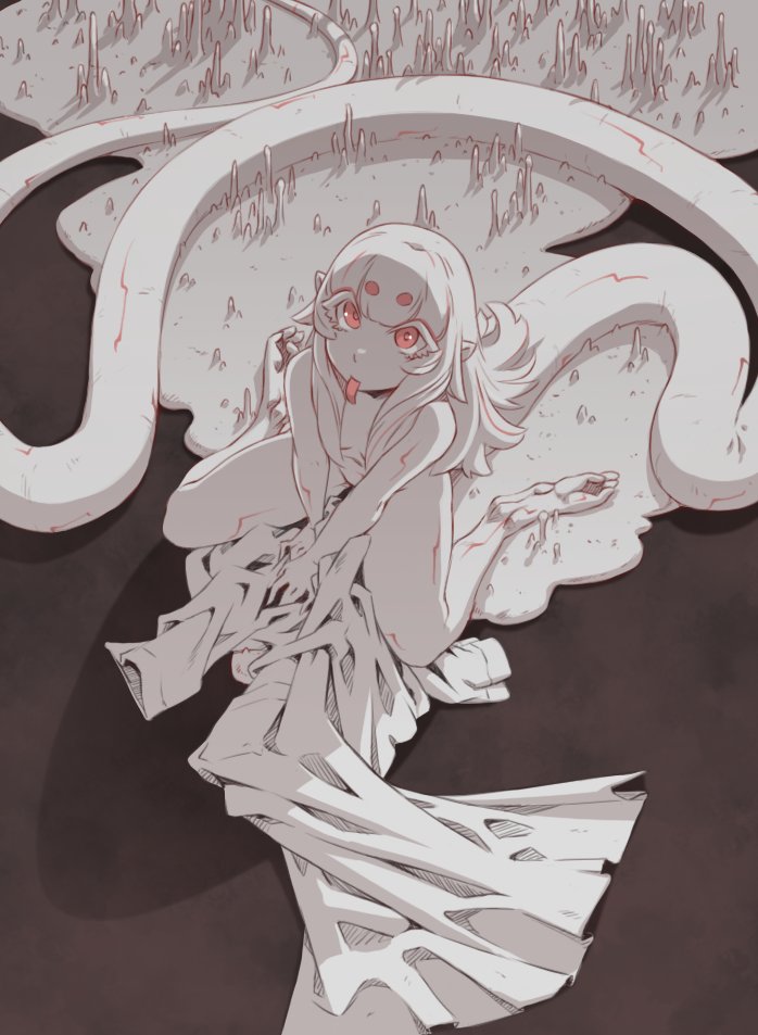 Alien_Maid's tweet image. Twisted limbs slowly stretch out of a nearby ventilation. The contorted joints making loud popping noises as Xydia pulled herself free from her hiding place, flopping onto the ground as her appendages shifted to their normal positions.

“ Mlk— Chhht. ”

Alien is awake.