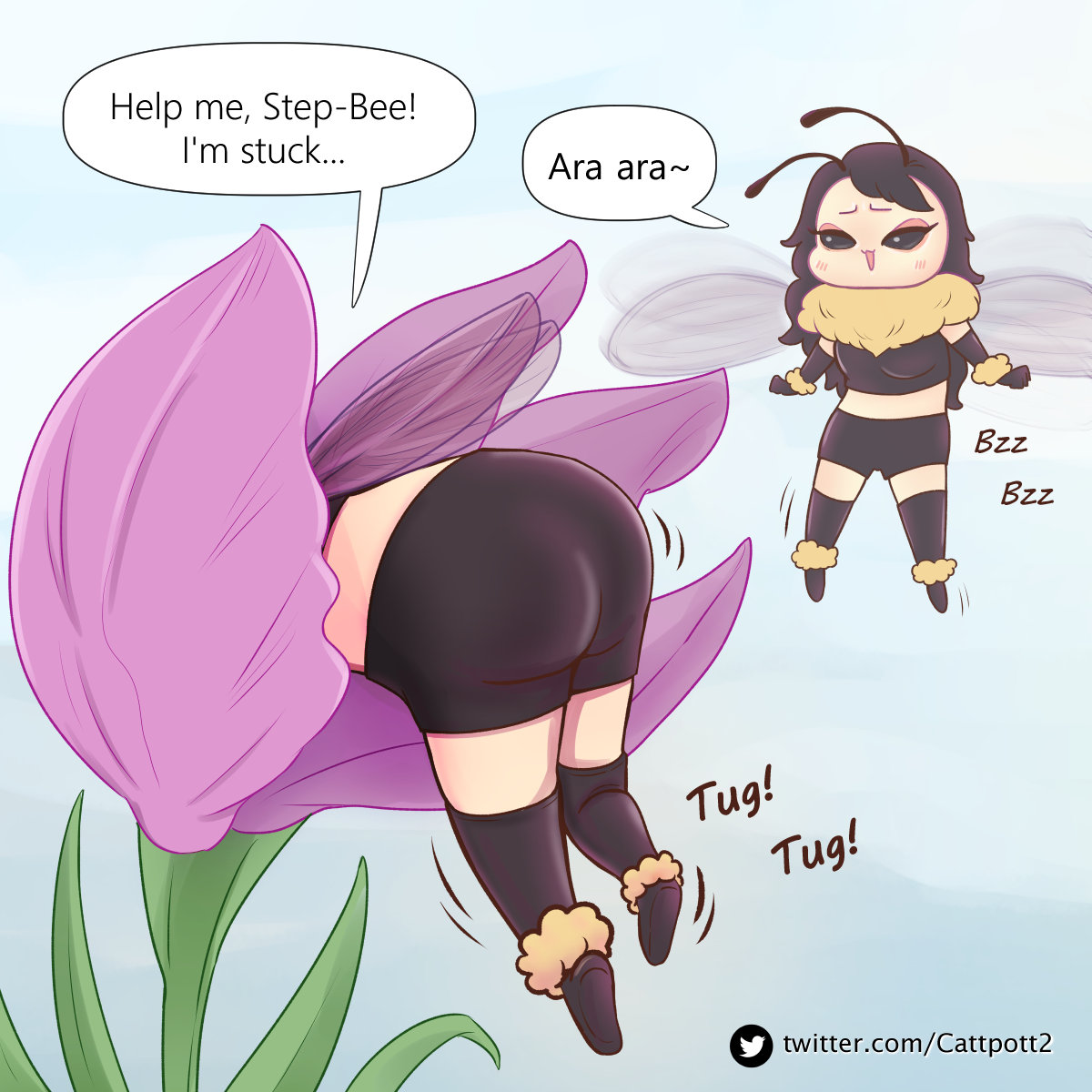 X 上的 Cattpott：「What are you doing, step-bee?! bee furry lesbee yuri  cute Honey stepsiblings stuck rule34 beebutt butt  t.cokAixAdH3jW」  X