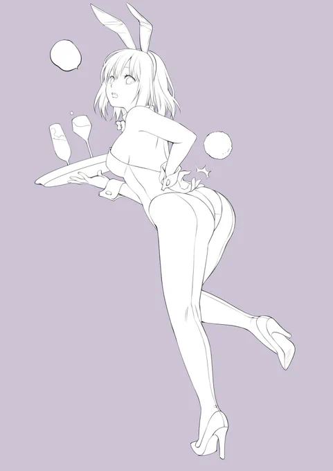 今日バニーの日なんですか😳
(間に合わないー😂) 