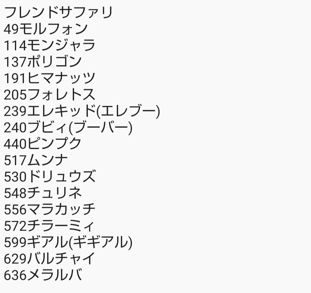 カワリミ على تويتر フレンドサファリ以外の場所で出現する 79ヤドン 12番道路等 132メタモン ポケモンの村 531タブンネ 6番道路 6カメテテ 8番道路等 Xy入手不可 53ペルシアン 1アンノーン 234オドシシ 402コロトック 421チェリム 432ブニャット 555ヒヒダルマ