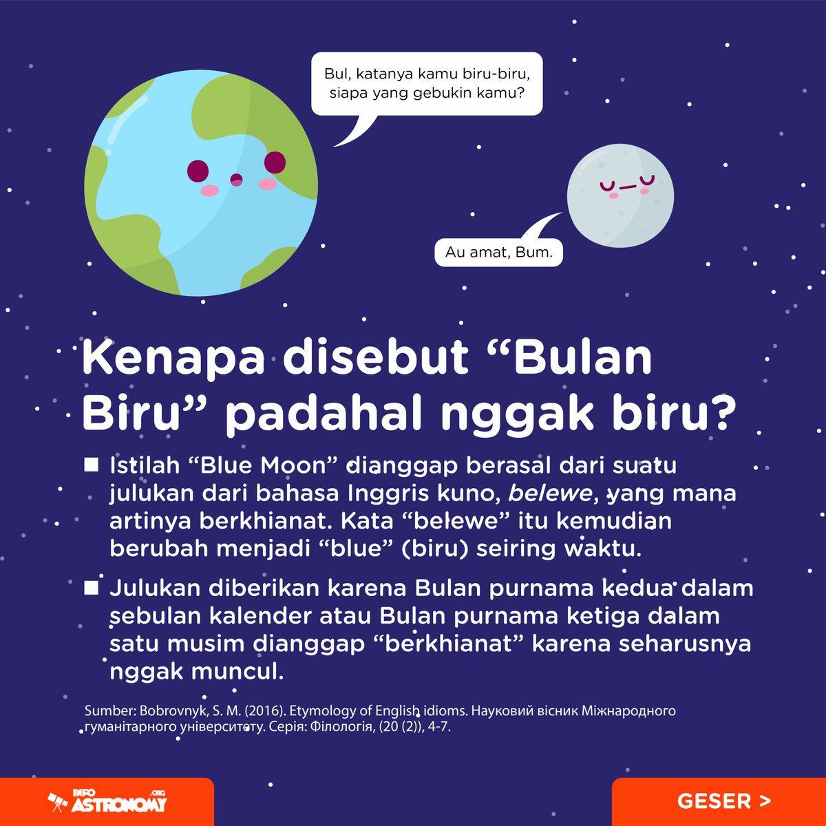 infoAstronomy's tweet photo. Katanya Blue Moon, lah kok Bulan nggak berwarna biru malam ini? Karena ya... kata siapa akan muncul biru hei??? https://t.co/IAzkm6c4i6