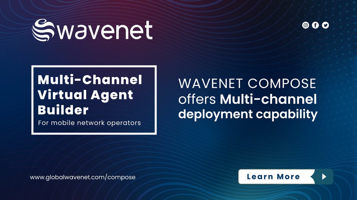 WaveNET_Intl's tweet image. #Wavenet Compose : #Omnichannel customer engagement platform for mobile network operators.
Deliver speed-to-market on solution delivery - “Build Once & Deploy on Multiple Channels”
Learn More : globalwavenet.com/compose
#digitaltransformation #telco #chatbot #Compose