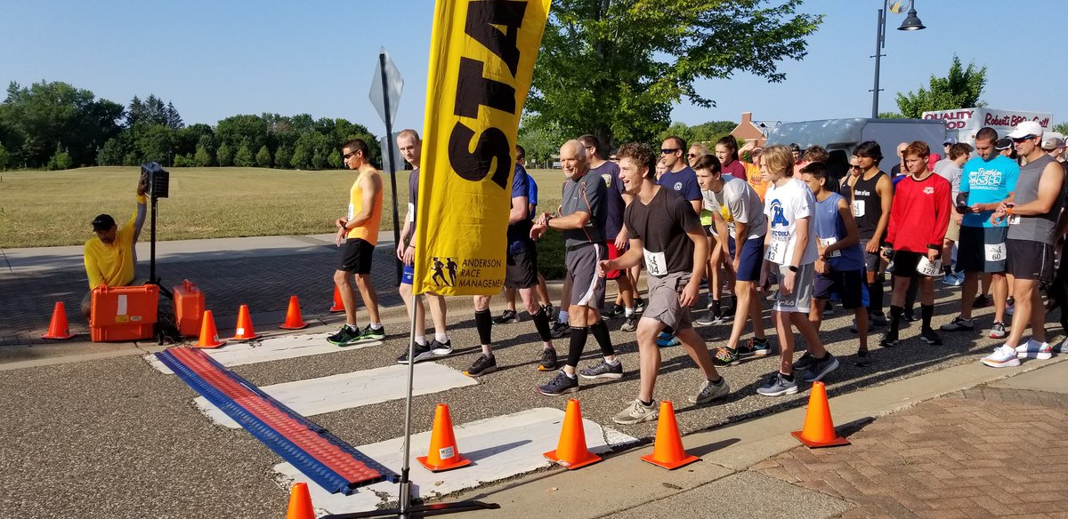 and he's off, aiming for 17 min or less