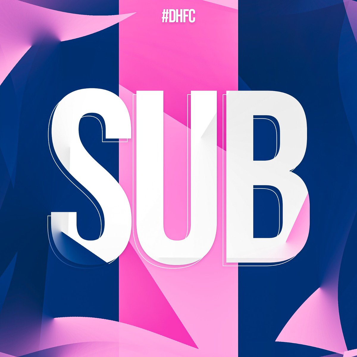 65’ |

SUB - @rosiestone8 returns to replace @zoe_elmore11 🔀 

@DHFC_W 💖💙3-4 #WH ⚒