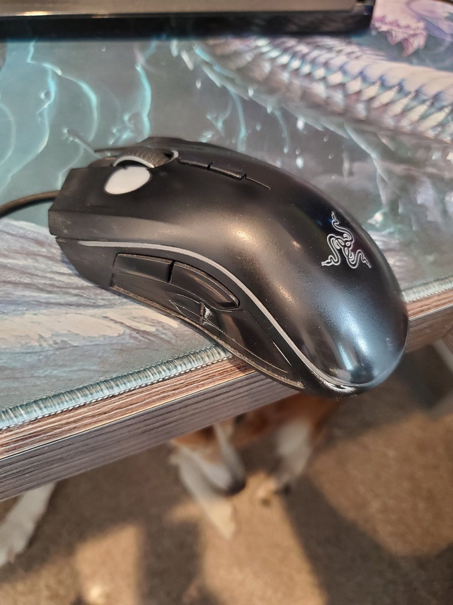 Steve Gives (@stevegives) on Twitter photo I guess it's time to replace my 3 year old <a href="/Razer/">R Λ Z Ξ R</a> Mamba Elite. I've worn through the plastic and it lost it's grips on the side. You've been a good mouse. I guess it's time to replace my 3 year old <a href="/Razer/">R Λ Z Ξ R</a> Mamba Elite. I've worn through the plastic and it lost it's grips on the side. You've been a good mouse.