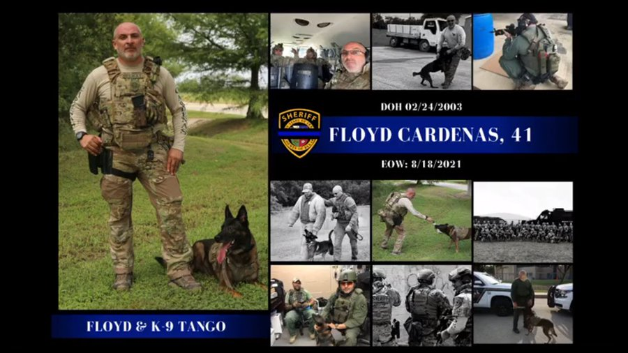 OnPatrolK9's tweet photo. Head trainer for Bexar County K-9 unit passes away
😢RIP, Deputy Floyd Cardenas. Condolences to the family and the Bexar CSO. He worked with K9 Tango
https://t.co/J5azqo2NkR
#BackTheBlue #ThinBlueLine #dog #K9 #police #military #WaronDrugs #LivePD https://t.co/IExMj6VX0C