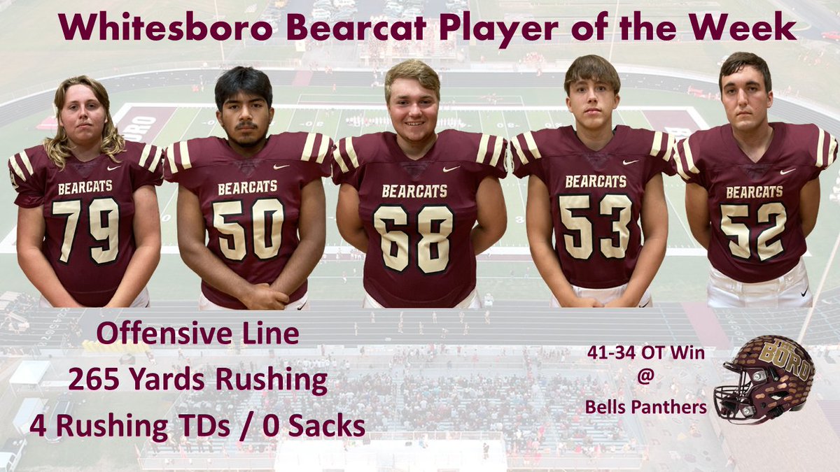 BoroTuffFB's tweet photo. After a great TEAM win in OT at Bells, we want to recognize our Week 1 Players of the Week. https://t.co/mN498RHtIA