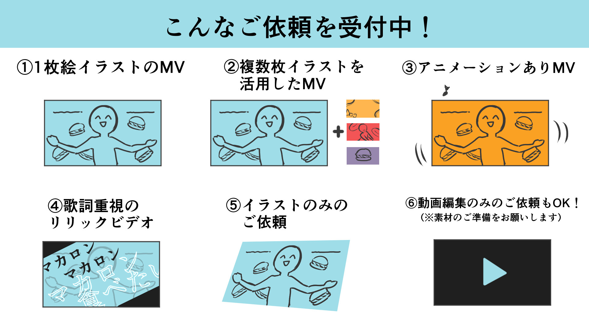 無印かげひと Illustrator Video Creator 現在 Mv制作に関わるお仕事募集中です イラスト 動画編集 ロゴなど 楽曲以外全て制作可 気になった方はtwitterのdmやサイトのメールフォームからご連絡ください 1枚絵イラストのmv 複数枚イラストのmv
