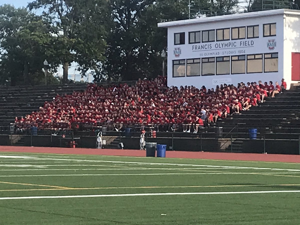 How awesome to get our @washubears student-athletes to congregate together @ Francis Olympic Field. They are the epitome of Uncompromised Excellence.