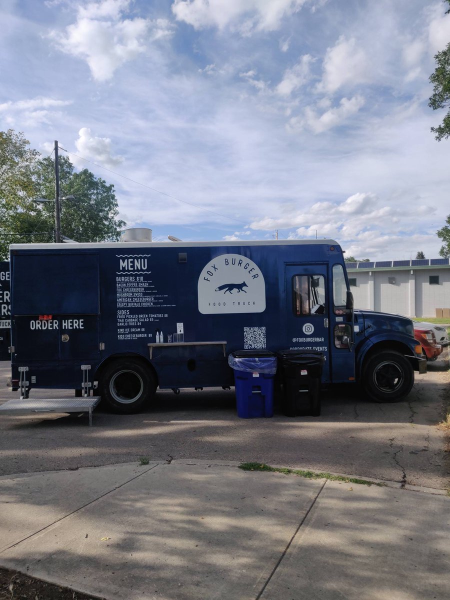Fox Burger's food truck is at the Meadowlark Community Hall if you're looking for a delicious dinner tonight!