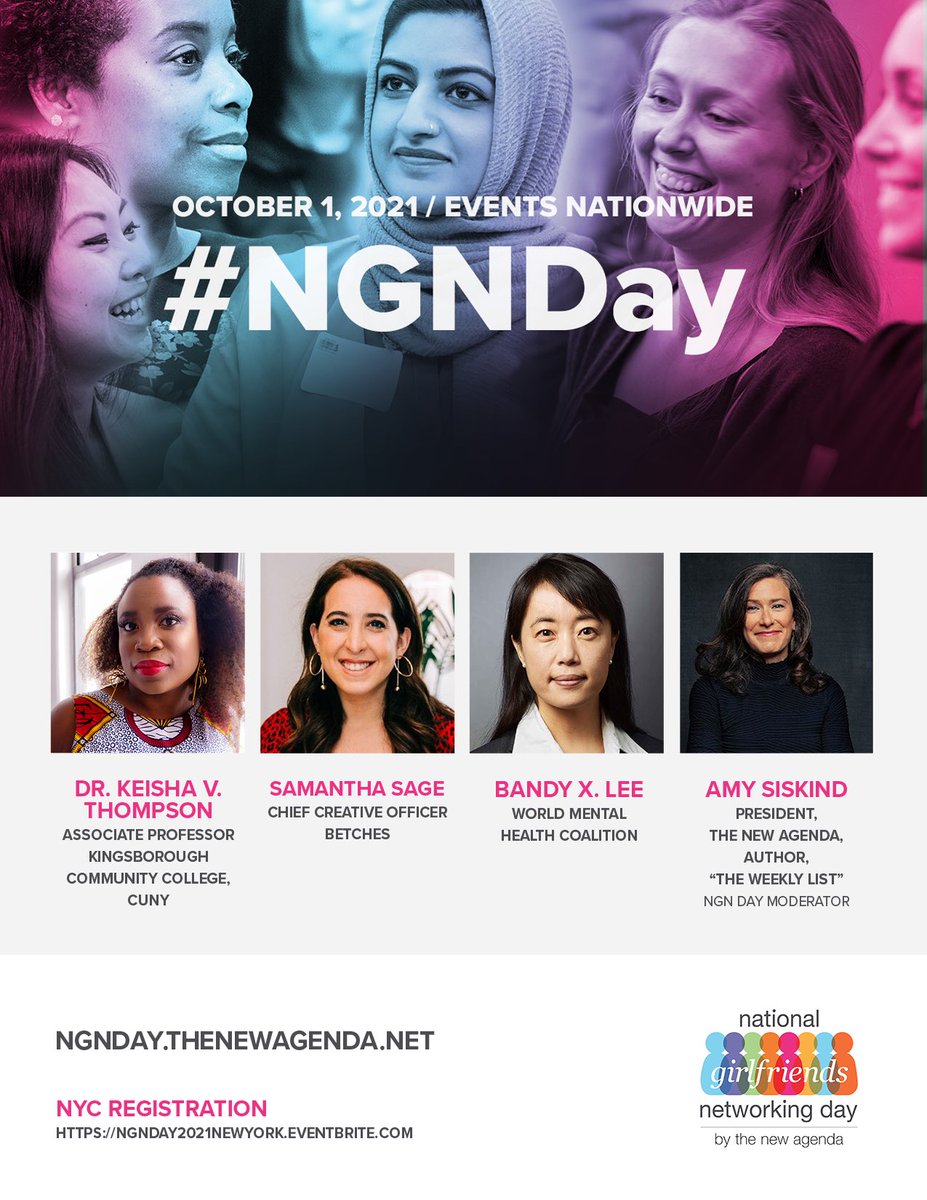 Join us in person or by Zoom for National Girlfriends Networking Day on October 1st!   Registration opens tomorrow!
