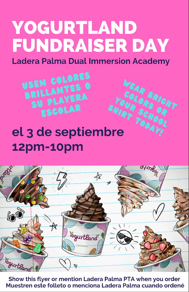 LaderaPalmaPTA's tweet photo. This Friday! @laderapalma @LHSchools https://t.co/Ghjf2LEv55