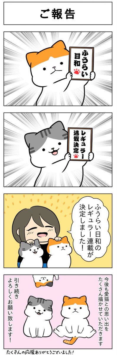 『ふうらい日和』猫との暮らし│フェリシモ猫部 https://t.co/3QEQ5jFmdw 