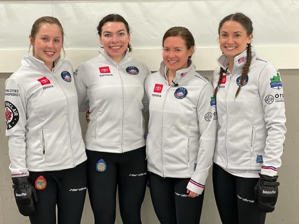 usacurl's tweet photo. Congratulations to @TeamJSinclair on winning the Fall Classic at @OakvilleCurling this weekend! 🤩🇺🇸

#uscurling | #teamtoyota https://t.co/tsoAJ0UoH0