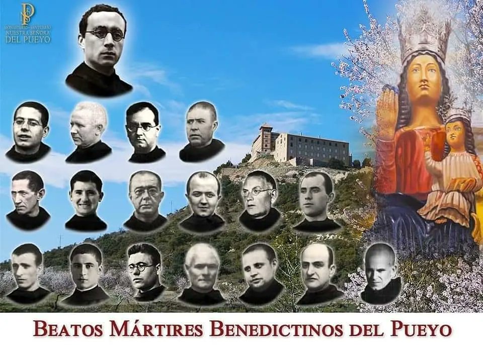 Eduard_Lpz's tweet photo. 30 de agosto: memoria litúrgica beatos #mártiresbenedictinos del #MonasterioNuestraSeñoradelPueyo, incluido el P. Mauro, prior de la comunidad y procedente del #MonasteriodeValvanera
#martiresdebarbastro #benedictinos #barbastro #tierradetestigos #testimonio #valvanera @DioBarMon https://t.co/DcjjfAaoA9