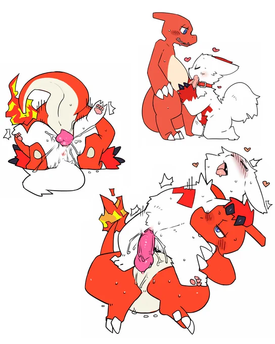 ふたりは仲良し 🦎🔥 