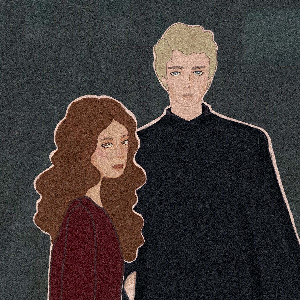 honeyintheskies's tweet photo. hermionie and draco manacled portrait #dhrtwt #dramione #manacled https://t.co/CUrjR19J4k