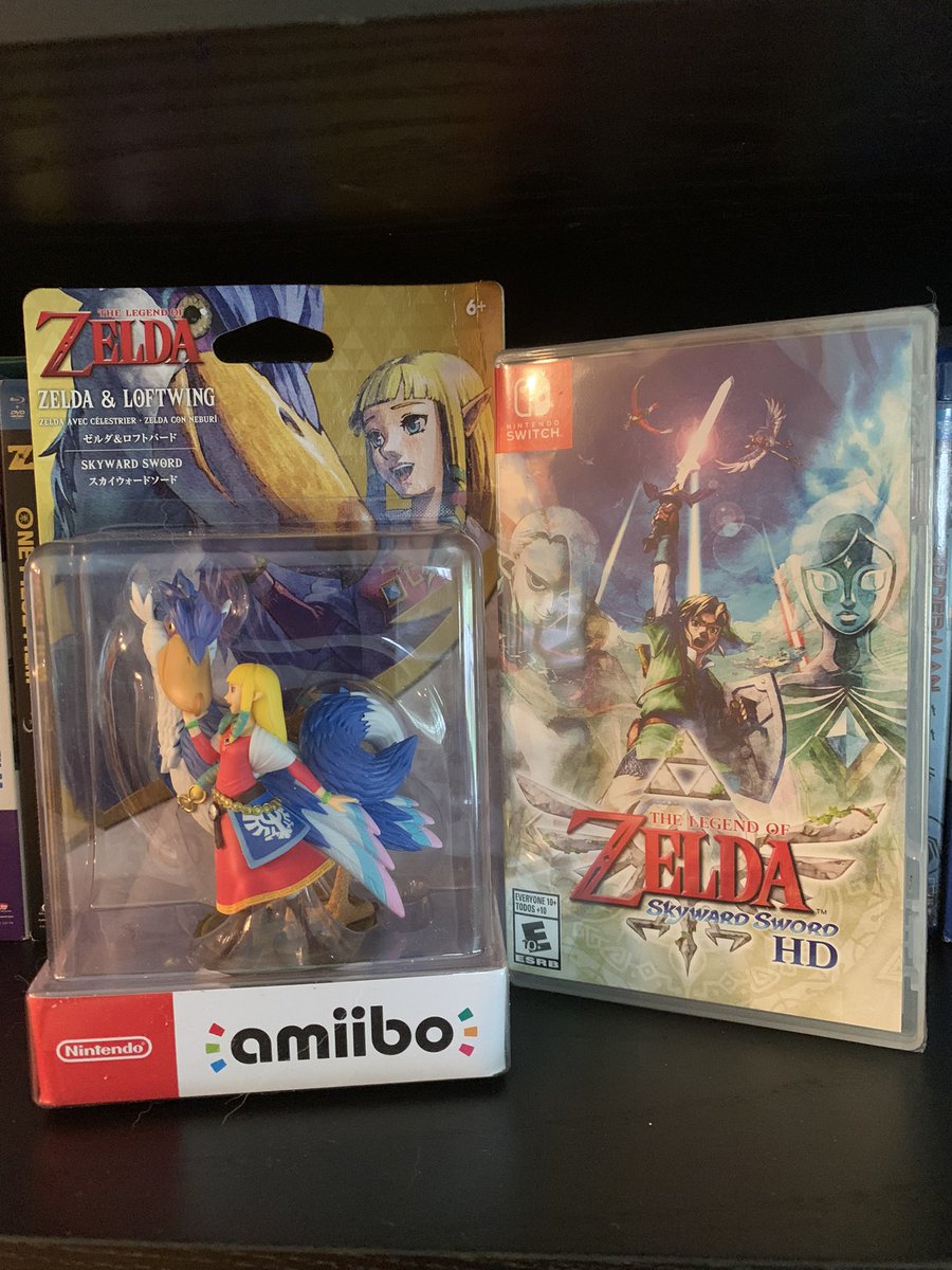 ✨ZELDA GIVEAWAY✨
To celebrate beating Skyward Sword, I’ll be giving away a sealed physical copy of Skyward Sword HD and a Zelda &amp; Loftwing Amiibo! 

- How to Enter -
1) Like &amp; RT this tweet!
2) Follow me!

(U.S. Only)

Winners will be announced Sunday, September 5, 2021! ✨