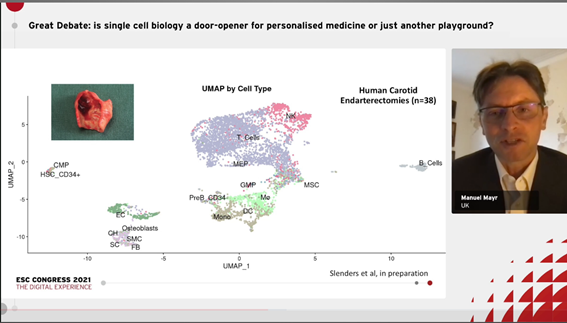 Daniela_Itao's tweet photo. If you want to understand about #SingleCell technique and its possibilities, check out this talk 😍:

Great Debate: is single cell biology a door-opener for personalised medicine or just another playground? https://t.co/MKbFlXZZj0 

#ESCCongress2021 #ESCCongress @escardio https://t.co/p3RQrxfAVC