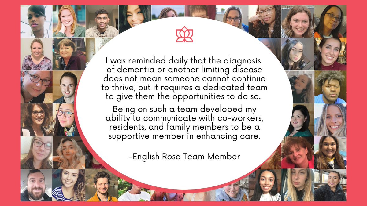English Rose caregivers are incredible. Their passion and dedication shine through every day as we work toward a common goal; to continue to provide the absolute best memory care available.

#ERexperience #passion #dedication #caregiver
