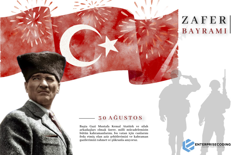 enterprisecodin's tweet photo. Başta Gazi Mustafa Kemal Atatürk ve silah arkadaşları olmak üzere, milli mücadelemizin bütün kahramanlarını, bu vatan için canlarını feda etmiş olan aziz şehitlerimizi ve kahraman gazilerimizi rahmet ve şükranla anıyoruz. 30 Ağustos #ZaferBayramı kutlu olsun. https://t.co/TBLbPo00p1