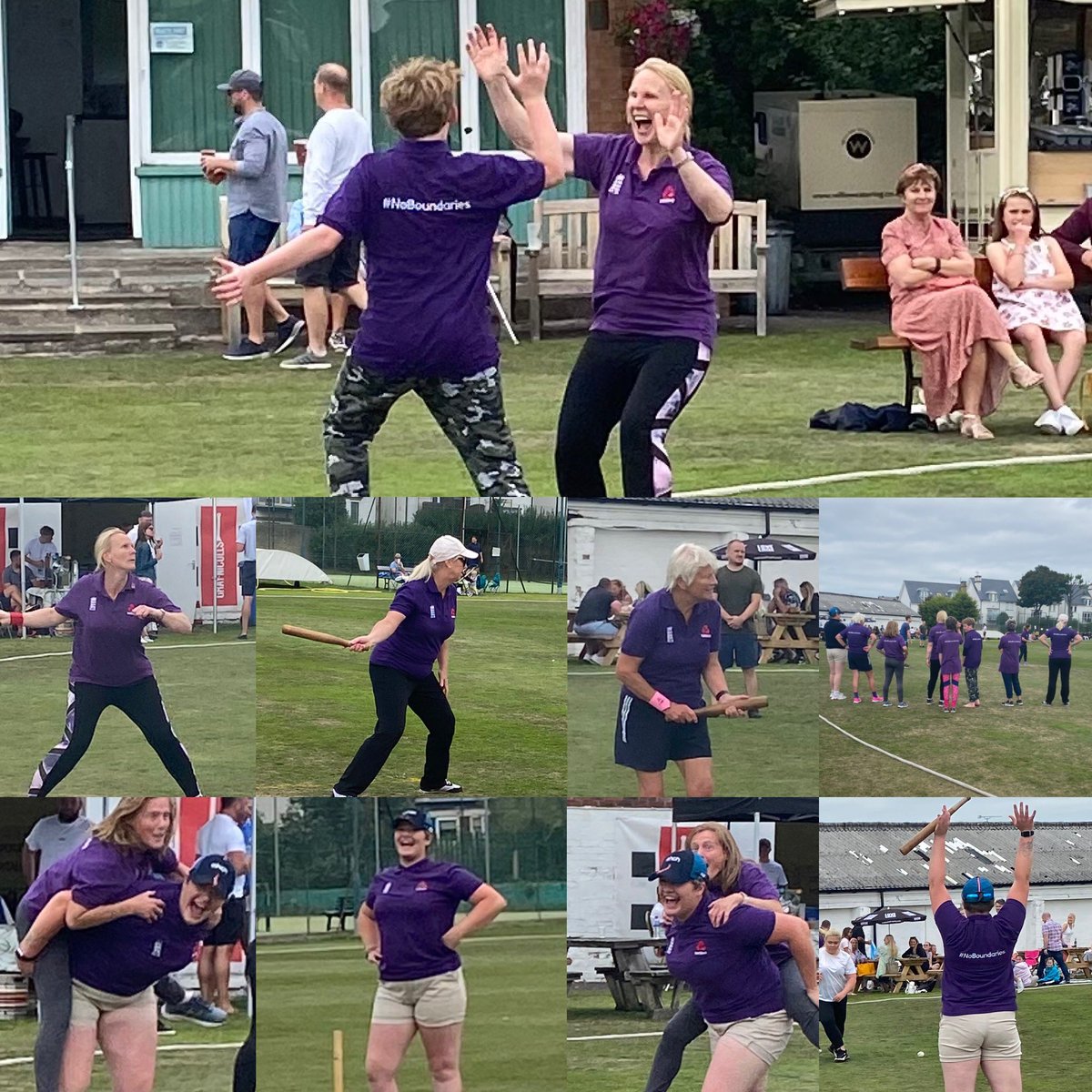 SNBLadiesCC's tweet photo. Today we put down our cricket bats and played in @SNBCC rounders tournament ⚾️. What a fab day we’ve all had. Hopefully the sun will be shining tomorrow to end an amazing 4-day beer festival @SNBCC. Well done to everyone involved in making it such a huge success 👏🍻#SnBeerFest https://t.co/1X4k45BfPP