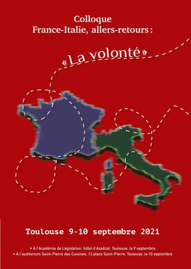 univdroit_03's tweet photo. [Colloque] 09-10/09 | La volonté. Colloque France-Italie, allers-retours. #CTHDIP@UT1Capitole @CHJ_UMR8025 @univ_lille https://t.co/Rce03Zzjw7 https://t.co/EMGseKL49S