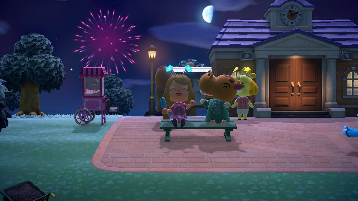 mpete's tweet photo. Se van acabando! las noches! de verano #AnimalCrossing #ACNH #NintendoSwitch https://t.co/5yYckLv3FF