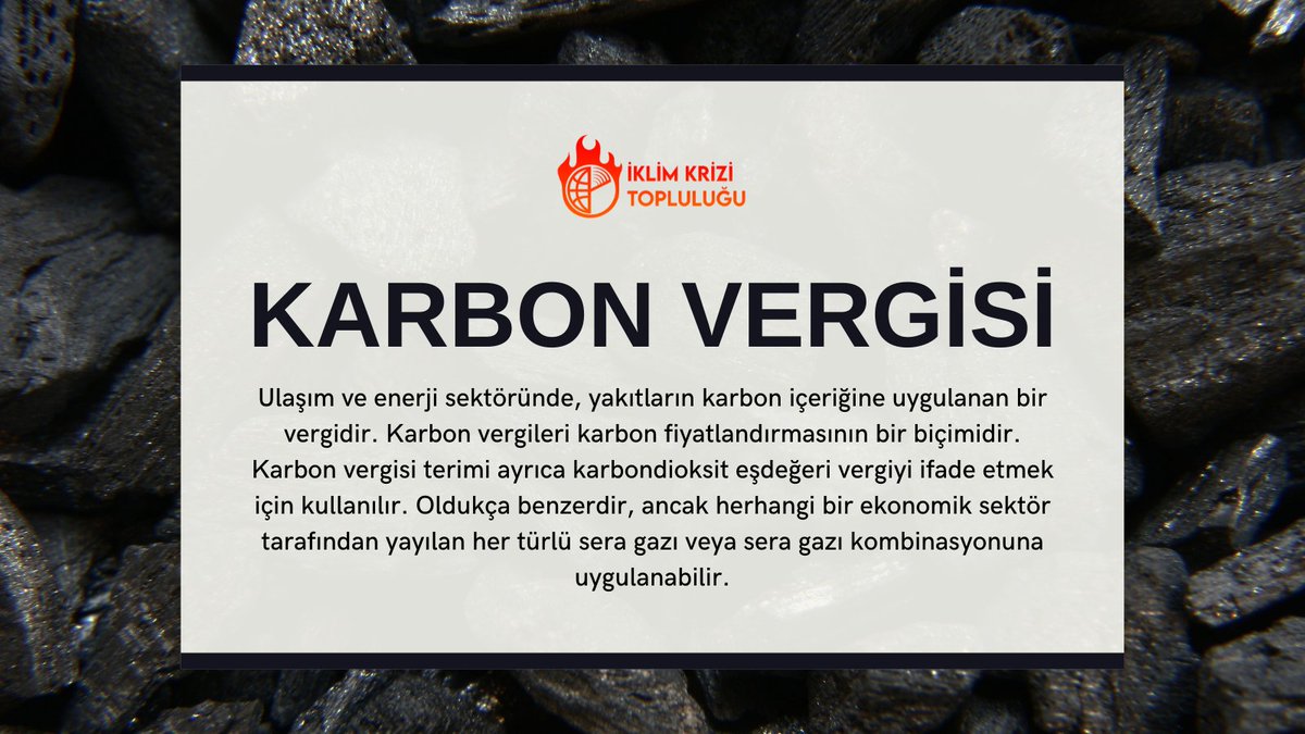 Terimleri öğrenelim‼ Karbon vergisi

#karbon #karbonvergisi #iklim #iklimkrizi #iklimkrizitopluluğu #ikt