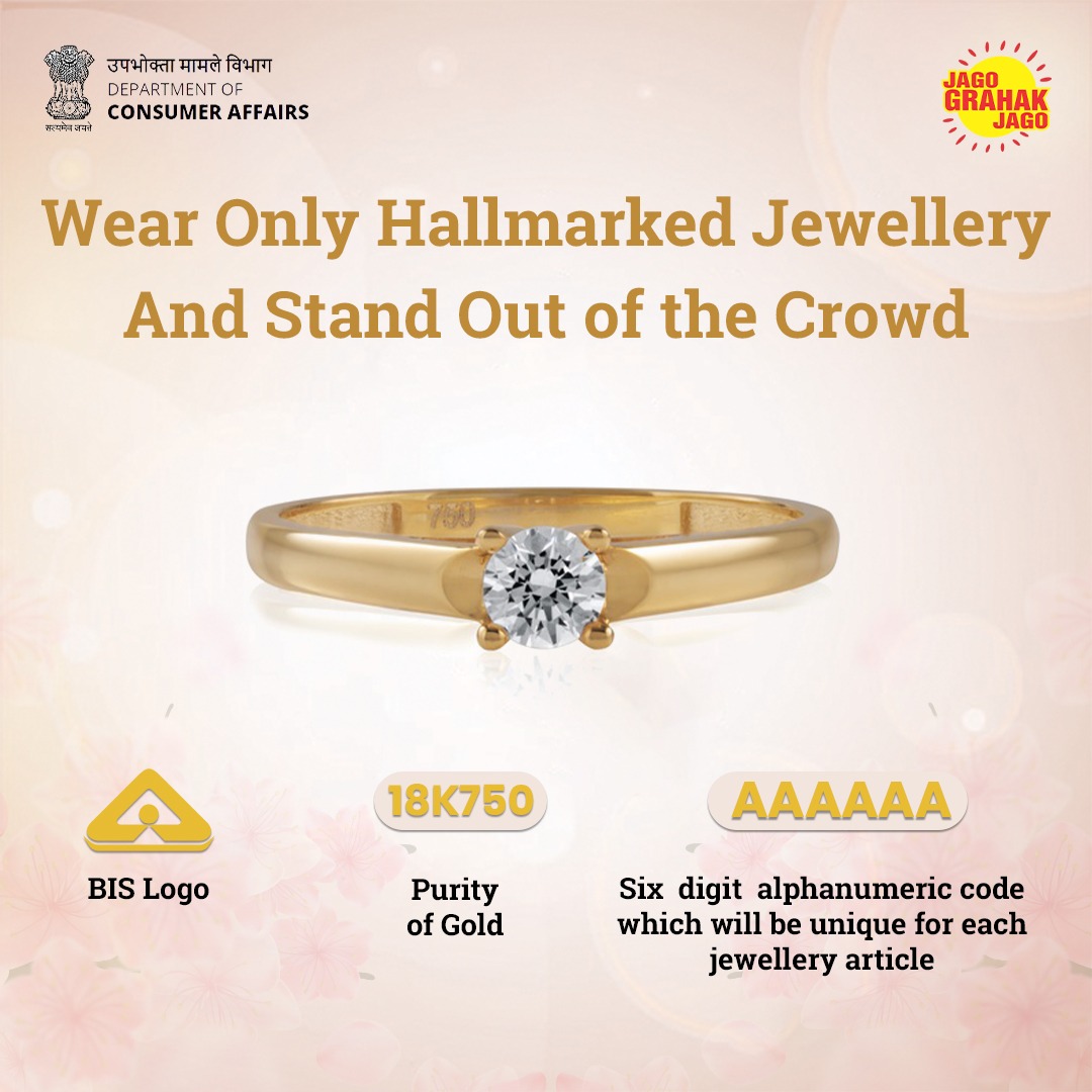 Consumer Affairs on Twitter: "Hallmarked gold jewellery makes you stand out and guarantees purity of gold. So, make sure to check Hallmark before buying gold jewellery. #Hallmarking #jewellery #GoldHallmark #ConsumerAwareness #consumerprotection #BIS #
