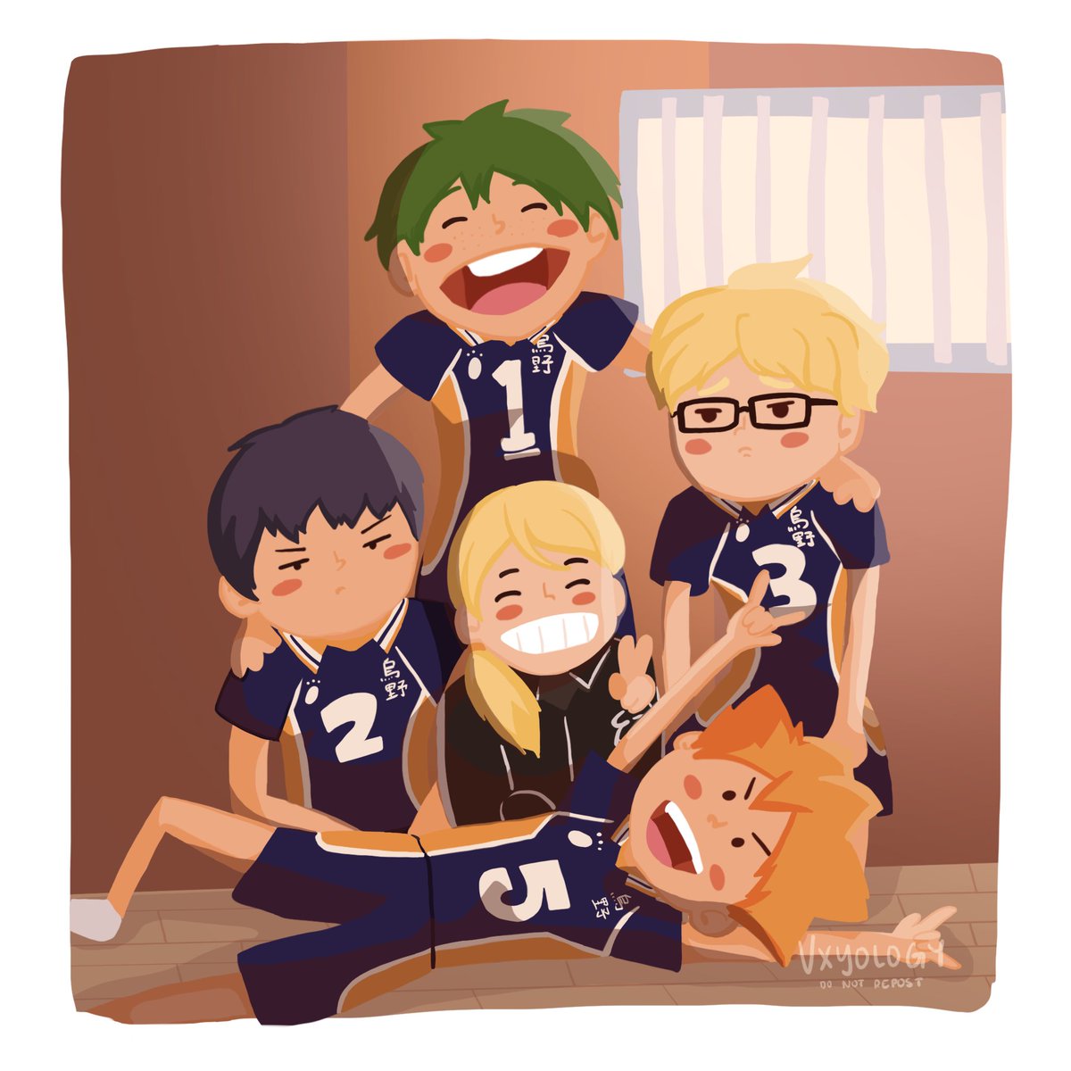 vyxology's tweet photo. Birds of a feather fly together~ 🏐

#haikyuu #ハイキュー https://t.co/SGKMcamFgw