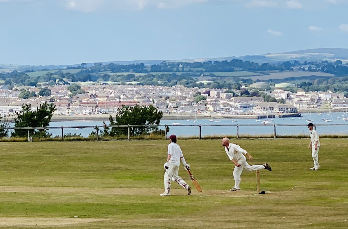 AnnieChave's tweet photo. A glorious timed game for @Erraticscc ends in an exciting last wicket draw... in a perfect setting at Mount Edgcumbe. #Cornwall https://t.co/l5GoDKqJYm