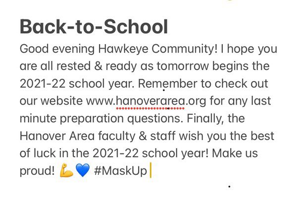 HanoverAreaJRSR's tweet photo. Best of Luck, Hawkeyes! https://t.co/n3NIHIHWrN