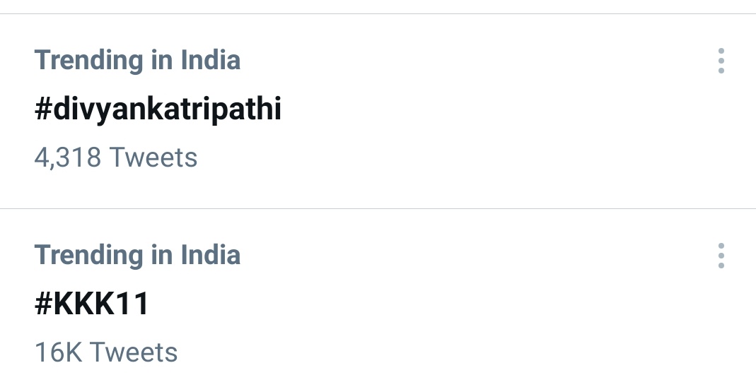 It's still trend what a performance DT 🤧🤧🤧
Limitless of the week
#DivyankaTripathi #KKK11