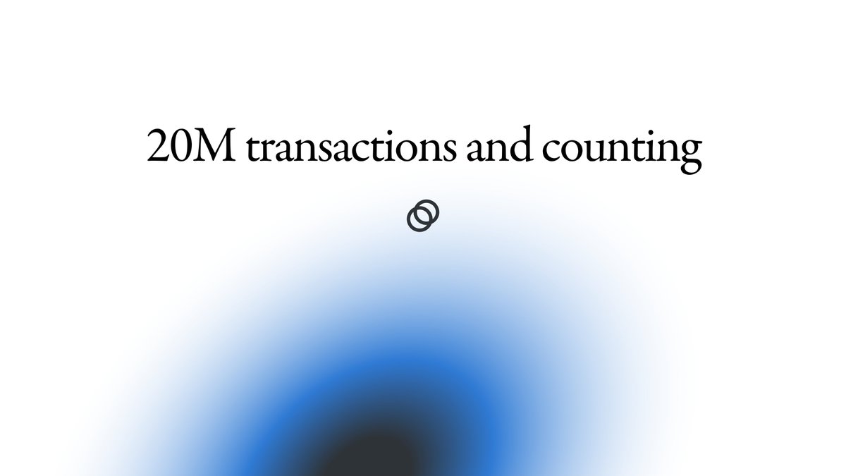 Over 20 million transactions on <a href="/CeloOrg/">Celo</a> 🎉