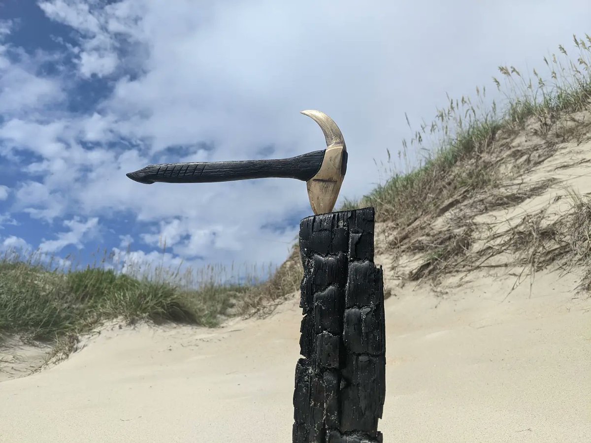 WingardWearable's tweet photo. The MOLLE Empress pictured on our Outerbanks trip. This is my personal carry, and I had removed a lot of the patina for a brighter bronze look. See below how they look now.
#bronze #charredwood #sanddune #seaoats #obx #tomahawk #tomahawkchop #axelife #waraxe #beachedc https://t.co/woAB5Ejw7s