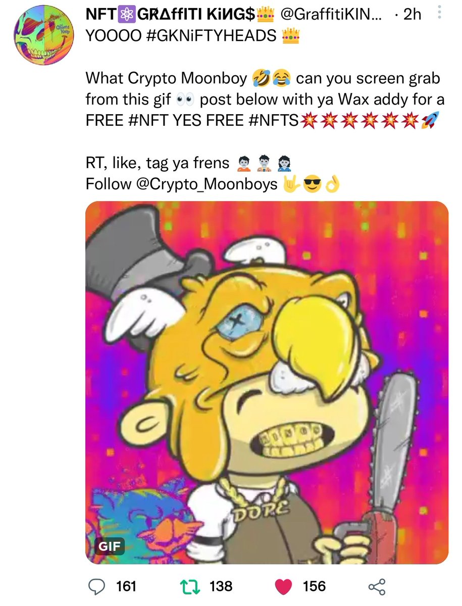Ghouliexxx's tweet photo. @GraffitiKINGS @Crypto_Moonboys @OmightyTv #jimmypo 
aq5gs.wam https://t.co/udIBTzsbeK