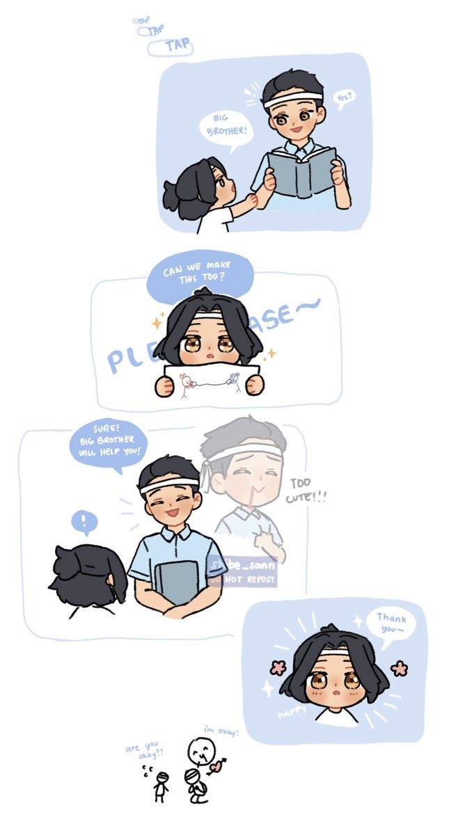 ✨wangxian kindergarten au✨

[string telephone bonus!]

big brother will help you, lan zhan… just give him a minute to recover 😂

(click photo for full view)