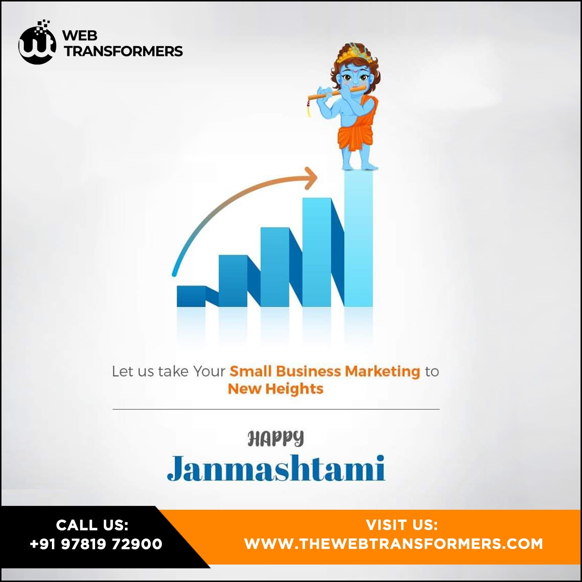 WebTransformer_'s tweet image. On the occasion of Janmashtami¸ We pray that together we take our businesses to new heights with the divine love and blessings of Kanha. Warm wishes on Janmashtami to all our clients.

𝗪𝗮𝗿𝗺 𝘄𝗶𝘀𝗵𝗲𝘀 𝗼𝗻 𝗛𝗮𝗽𝗽𝘆 𝗞𝗿𝗶𝘀𝗵𝗻𝗮 𝗝𝗮𝗻𝗺𝗮𝘀𝗵𝘁𝗮𝗺𝗶🎊 🙌 𝘁𝗼 𝘆𝗼𝘂.