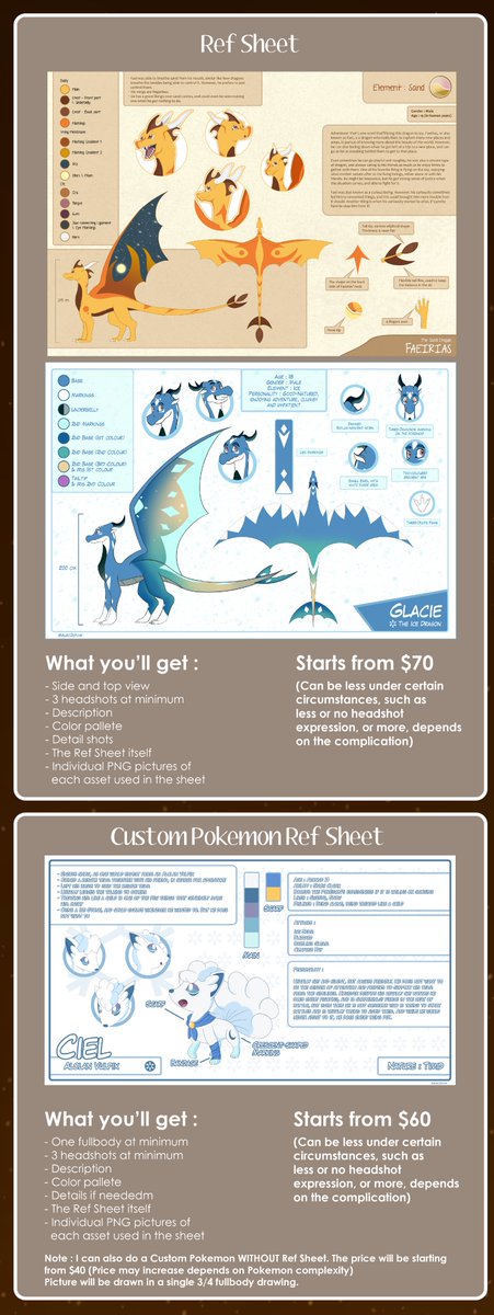 Hi there! I open Comms!

Prices exist below on the pics!
Also don't forget to read my ToS! docs.google.com/document/d/1pd…

#ArtistOnTwitter #commissionsopen #dragons #furryart