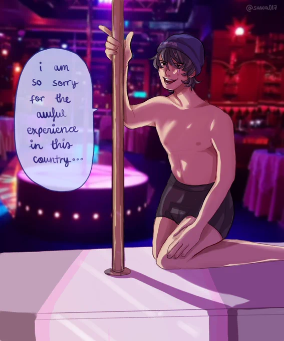 something about drawing c!quackity in purple/pink neon lights... 