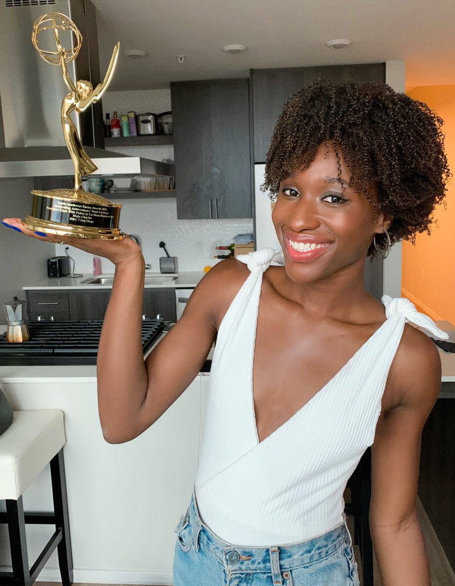 cbkmediamgt's tweet image. Look what arrived in the mail today for client @NialaCharles Congrats Niala on your first Emmy Award! #PacificSWEmmys #NBCSanDiego #TeamCoverage #LaMesaPoliceHQProtests #EmmyAwardWinningReporter #TeamCBK