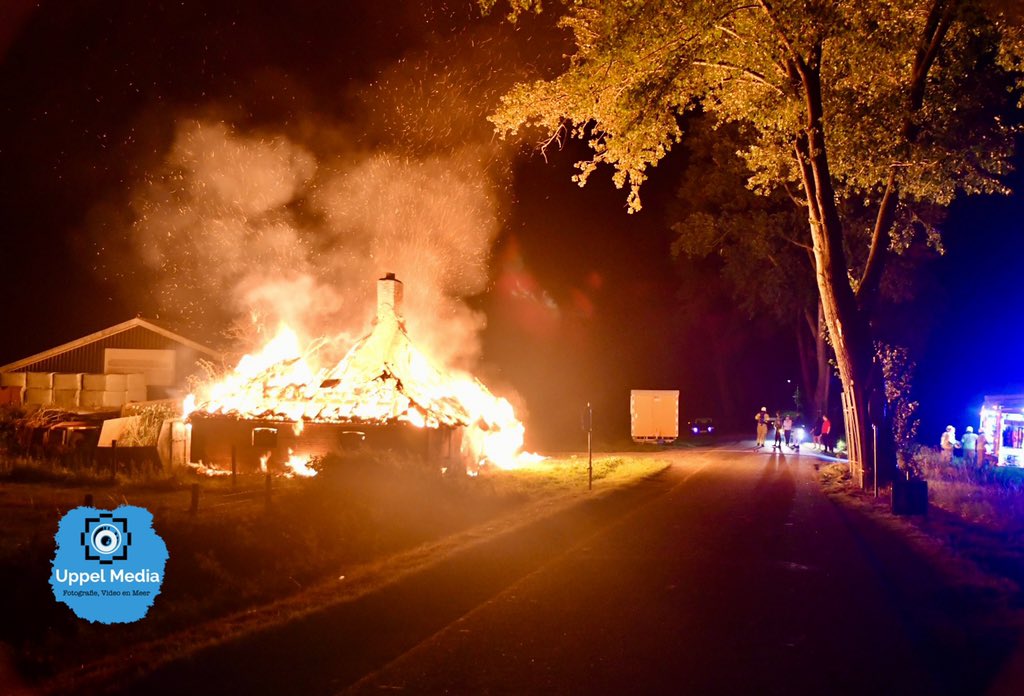 Melding brandweer Acquoysemeer Acquoy inzake uitslaande brand