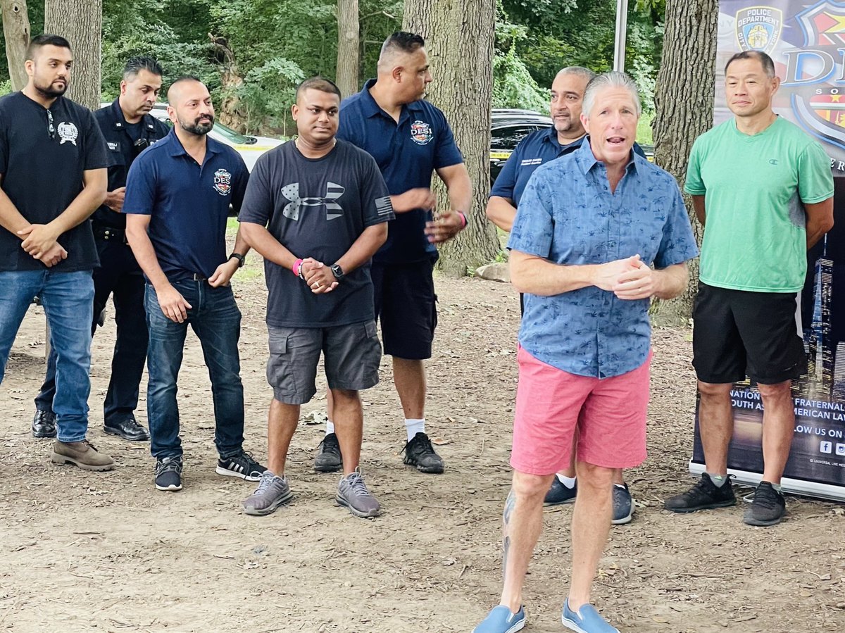 NYCPBA's tweet photo. Great afternoon at the @NYPDDesi Family Picnic in Cunningham Park today. https://t.co/vMrQM8ZuBs